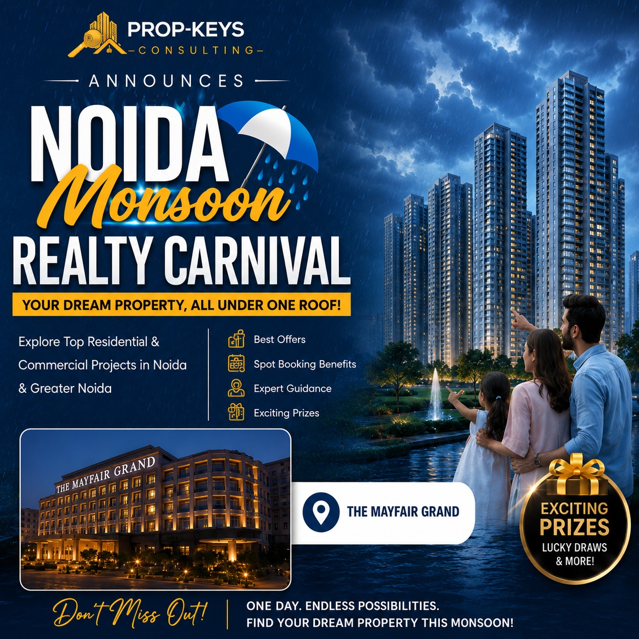 Prop-Keys Consulting Announces Noida Monsoon Realty Carnival at The Mayfair Grand